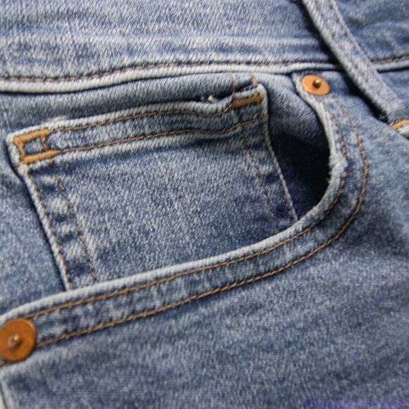 NEW‎ Madewell the tall Mid-rise Skinny Crop Jeans dewey wash, size 30T - Picture 5 of 16